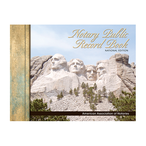 South Dakota Notary Public Record Book (Journal) - Mount Rushmore Memorial Cover