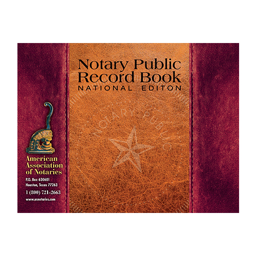 South Dakota Notary Public Journal (Record Book) - Leatherette Style Cover