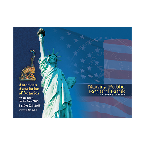 South Dakota Notary Public Record Book (Journal) - Statue of Liberty Blue Cover