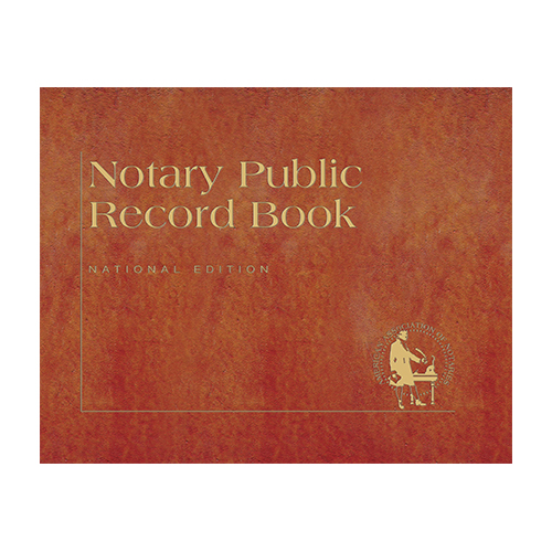 South Dakota Notary Public Journal (Record Book) - Traditional Brown Cover