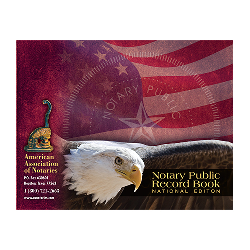South Dakota Notary Public Journal (Record Book) - Eagle & U.S. Flag Cover