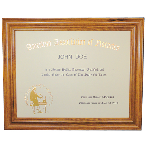 South Dakota Notary Unofficial Commission Certificate Frame